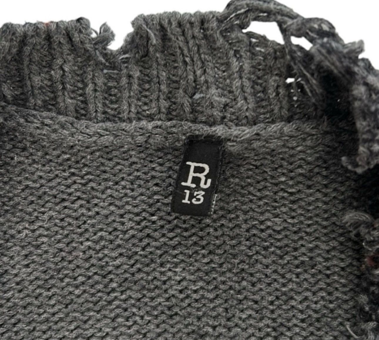 R13 ❤️R13 Distressed Gray Tweed Cardigan❤️ Size S / US 4 / IT 40 - 5 Thumbnail