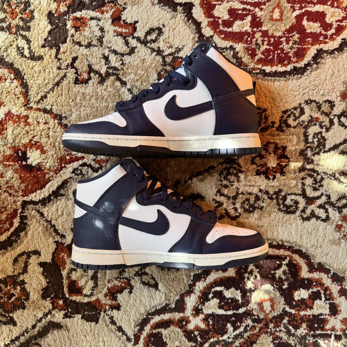 Nike Nike Dunk Hi Midnight Navy ‘Villanova’ Size US 9.5 / EU 42-43 - 3 Thumbnail