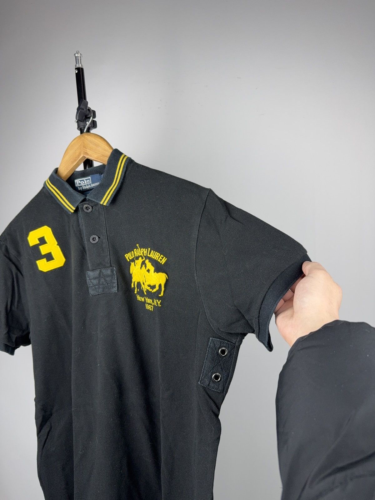 Polo Ralph Lauren Vintage 90s Polo Ralph Lauren NY Big Pony #3 Polo Shirt Size US L / EU 52-54 / 3 - 8 Thumbnail