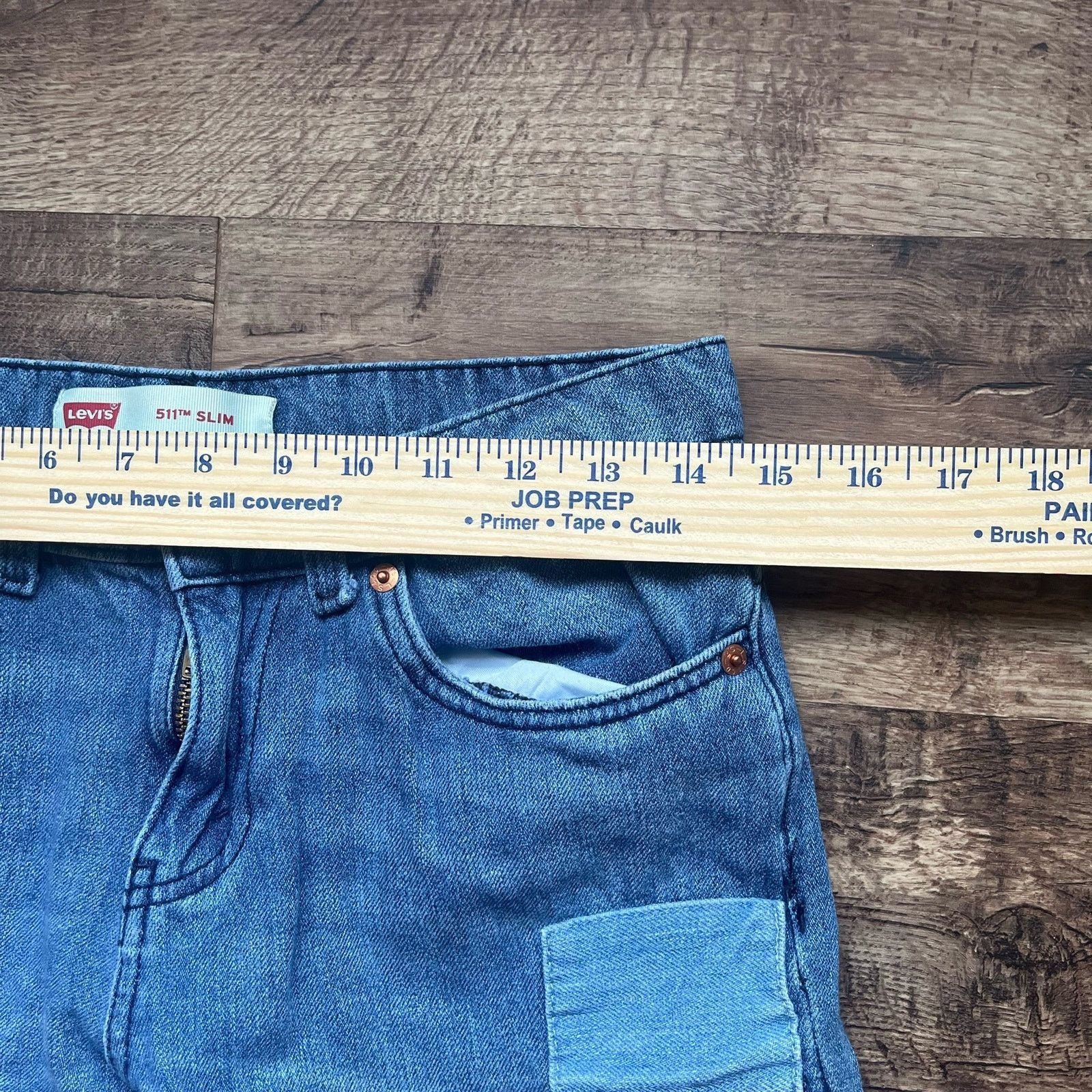 Levi's Levi's Jeans 511 Slim Womens 16 R 28W 28L Patch Distressed Size 38" / US 16 / IT 52 - 3 Thumbnail