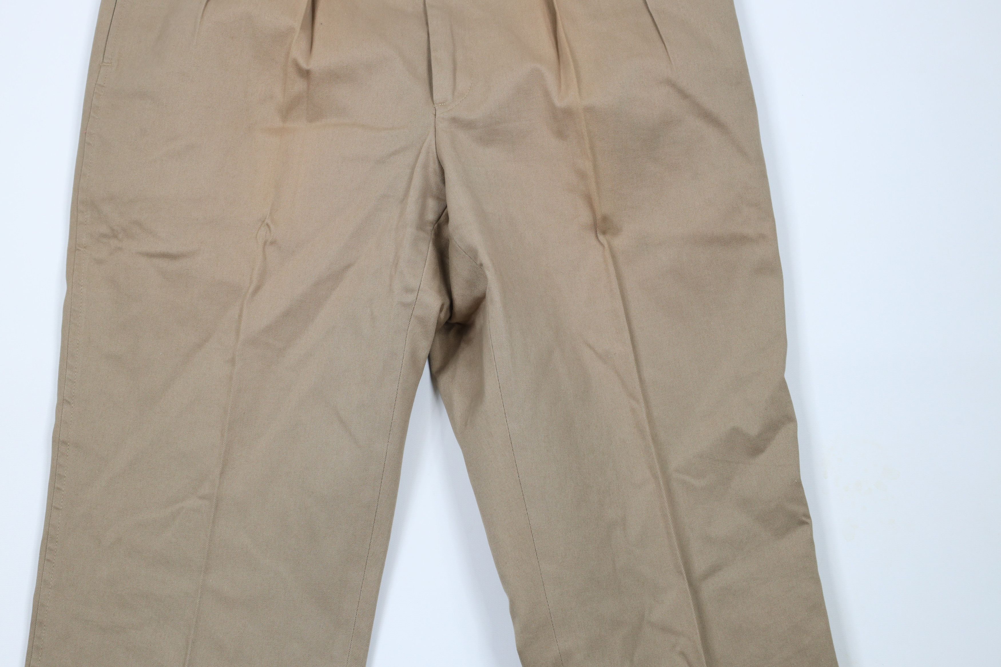Lands' End × Vintage Vintage 90s Lands End Pleated Wide Leg Chino Pants USA Size US 36 / EU 52 - 3 Thumbnail