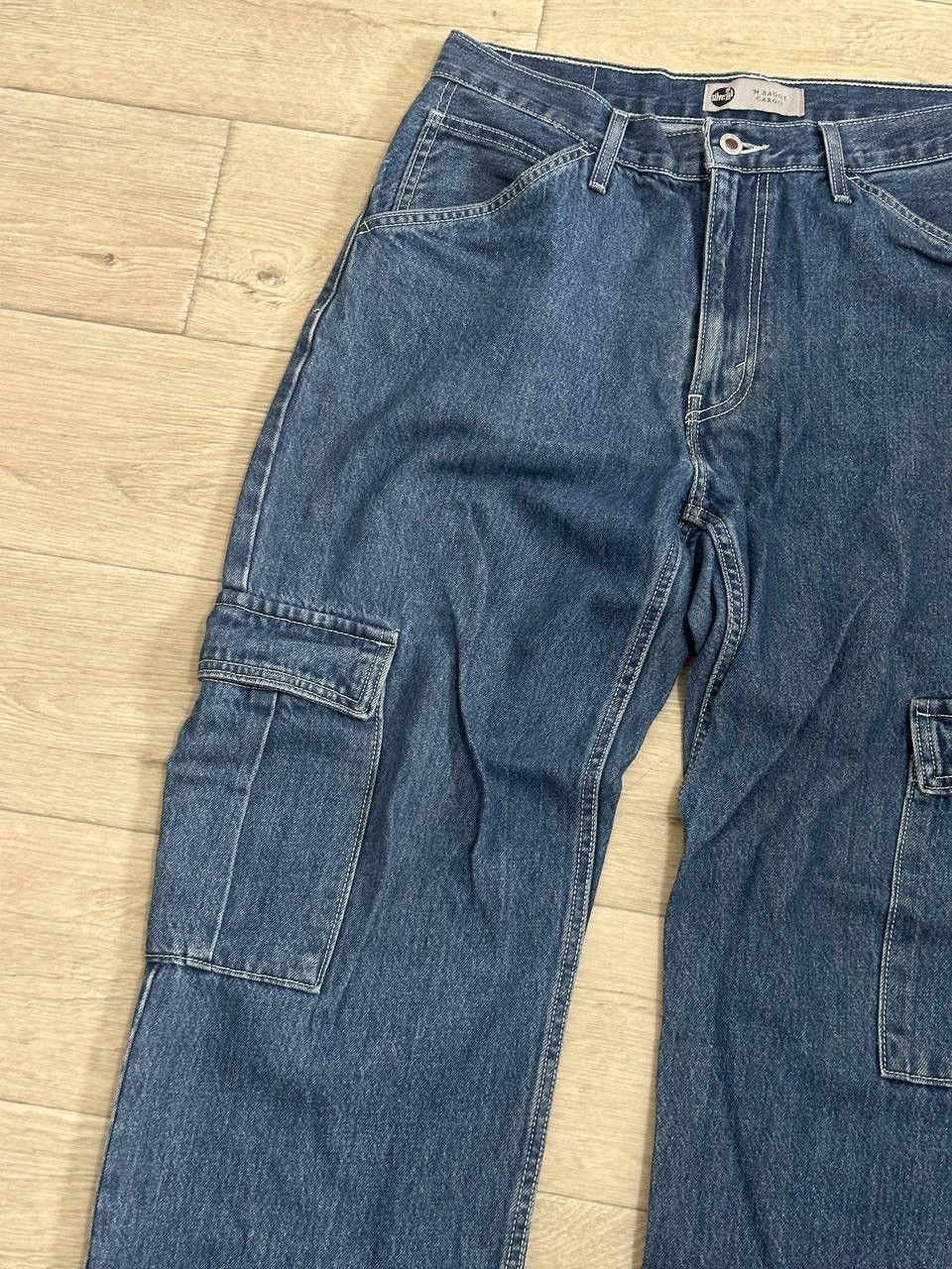 Levi's Levi's SilverTab '94 Baggy Cargo Jeans Medium Wash Pants W31 Size US 31 - 6 Thumbnail