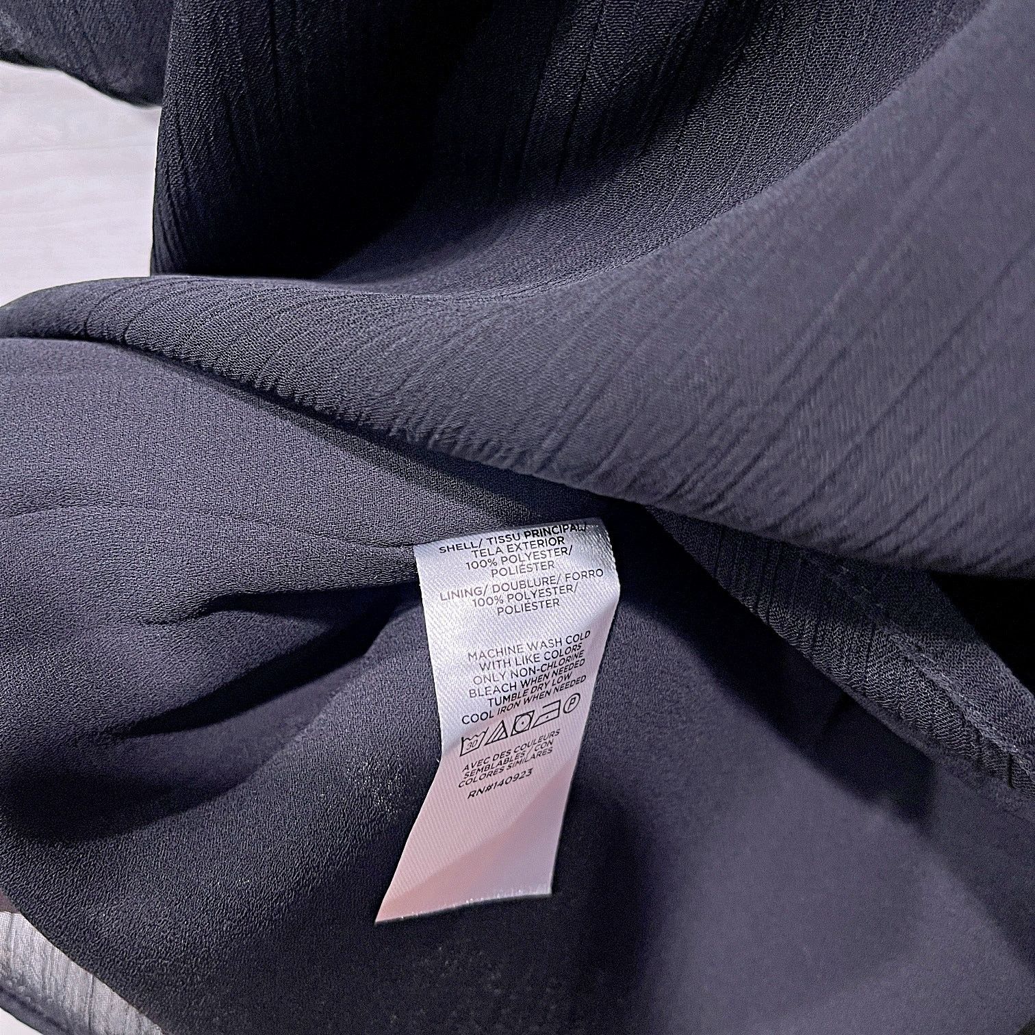 Loft LOFT Ruffle Neck Balloon Sleeve Top BlackWomens Small Petite Size S / US 4 / IT 40 - 7 Thumbnail
