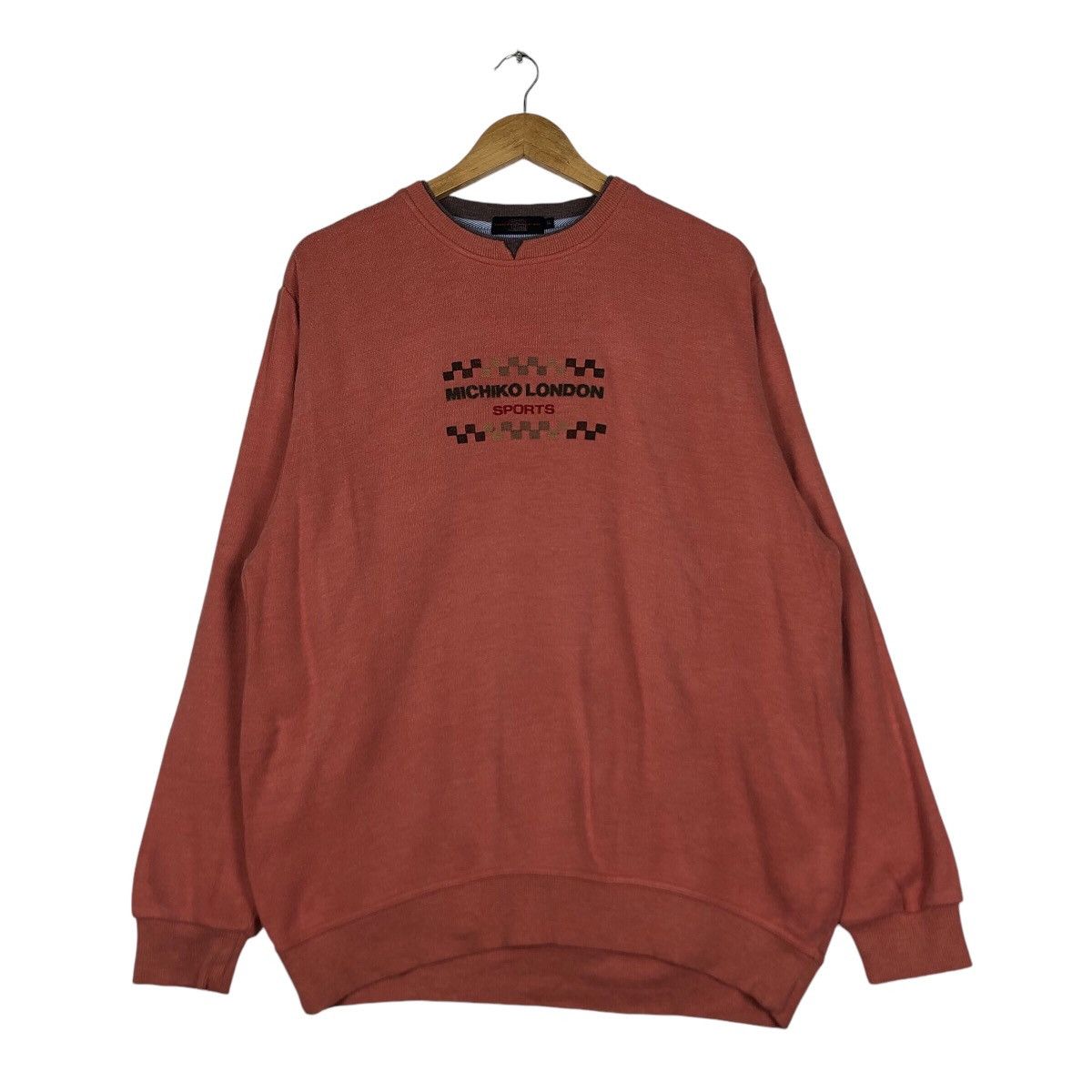 Japanese Brand × Michiko Koshino London × Vintage Vintage Michiko London Sports Sweatshirt 90s top brand Size US L / EU 52-54 / 3 - 1 Thumbnail