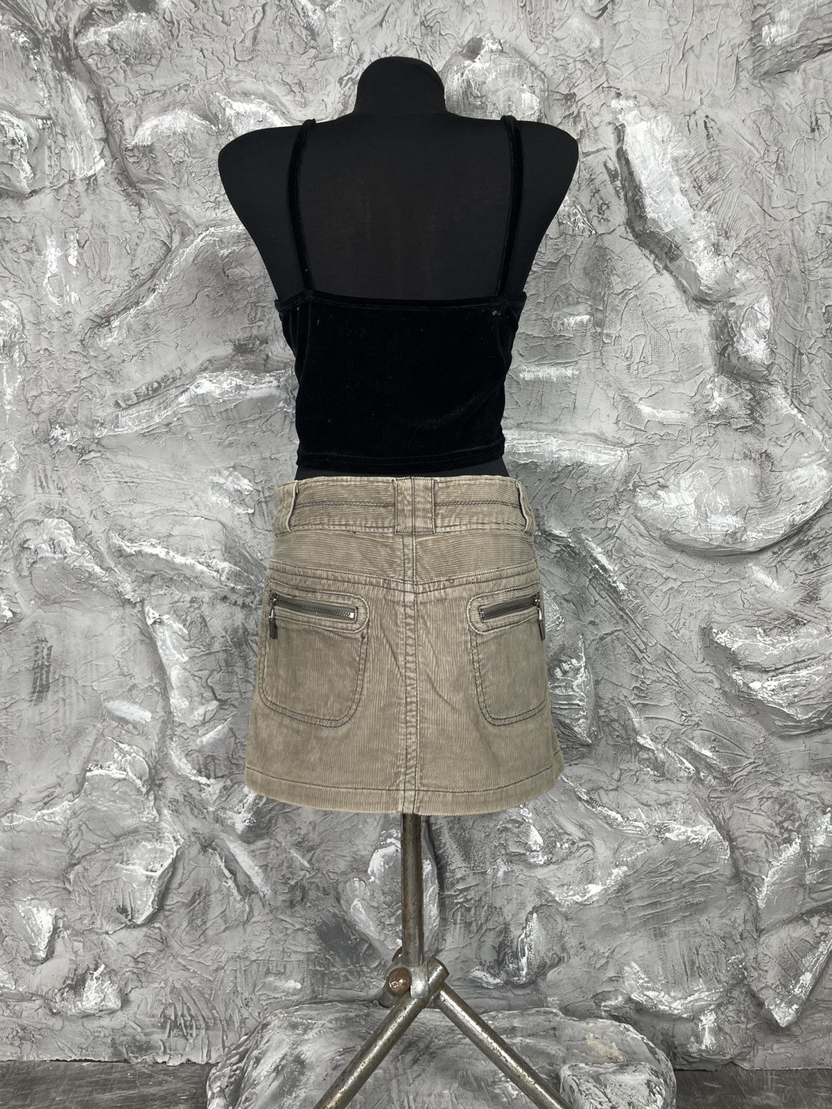 Hysteric Glamour × If Six Was Nine × Japanese Brand 2000s Y2K Asymmetrical Zip Mini Skirt Junya Watanabe Style Size 27" / US 4 / IT 40 - 7 Thumbnail