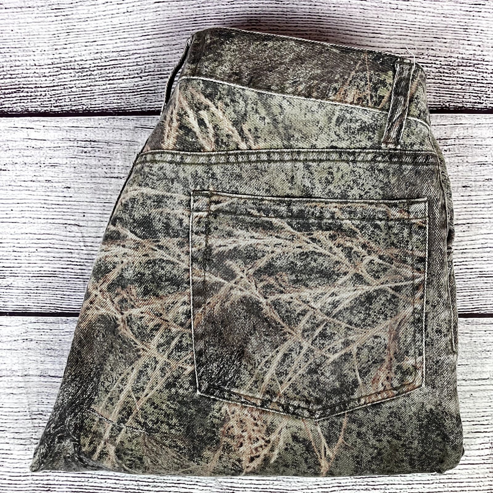 Vintage Mossy Oak Camouflage Denim Straight Leg Jeans Size US 32 / EU 48 - 1 Thumbnail
