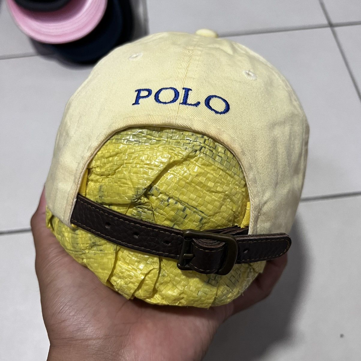 Polo Ralph Lauren Polo Ralph Lauren Yellow Cotton Baseball Hat osfm Size ONE SIZE - 4 Thumbnail