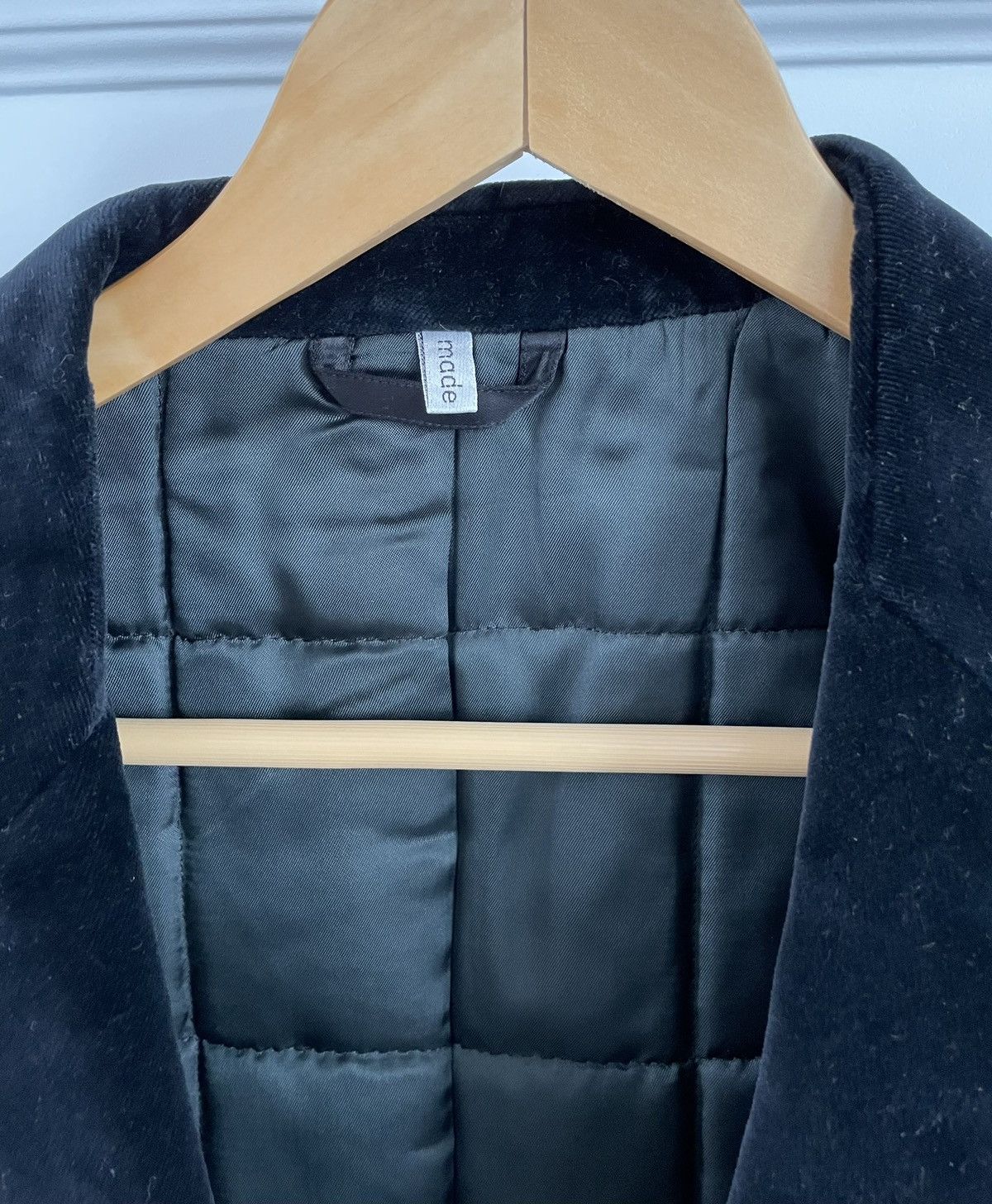 Helmut Lang × Vintage Vintage Helmut Lang Vienna Cotton Velvet Jacket Quilted lining Size 48R - 4 Thumbnail
