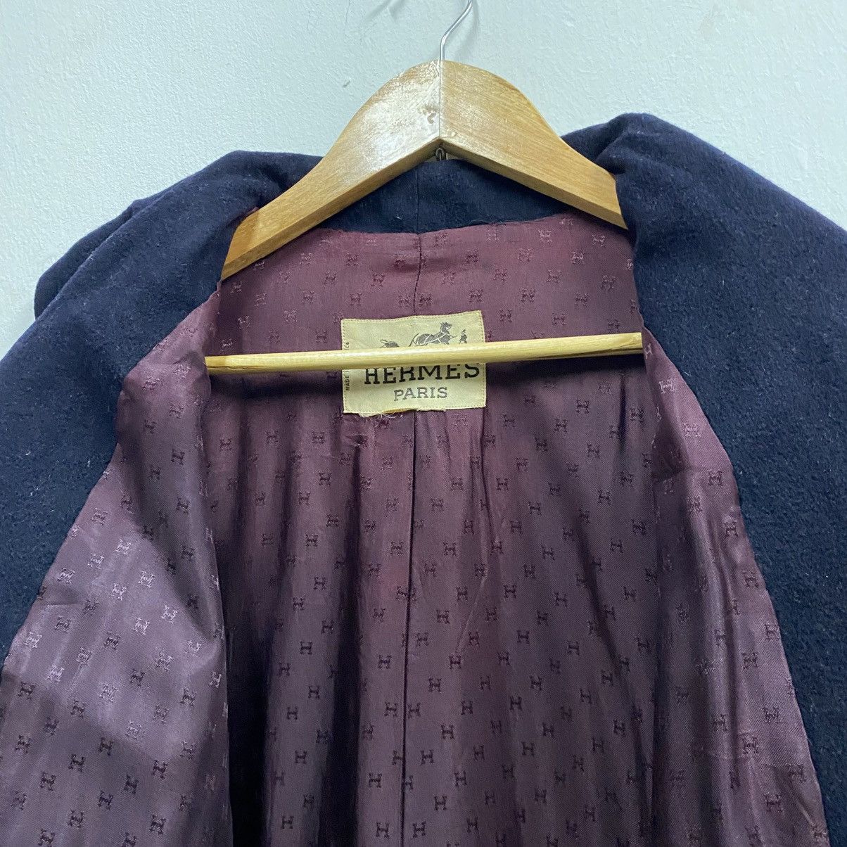 Hermes VINTAGE ARCHIVE‼️Hermes Wool Shawl Collar Coat Size US L / EU 52-54 / 3 - 11 Thumbnail