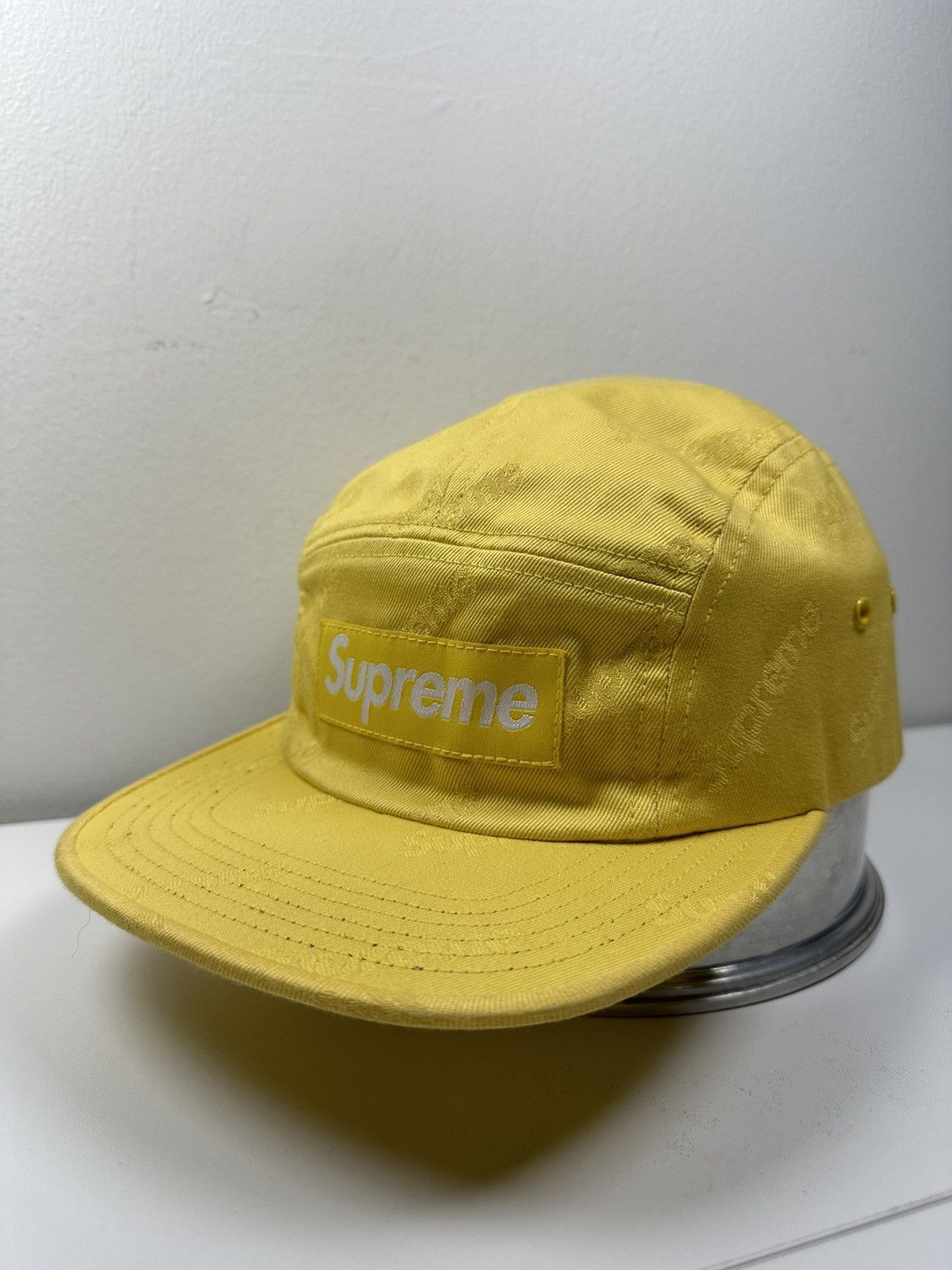 Supreme Supreme Jacquard Logos Twill Camp Cap Hat Size ONE SIZE - 4 Thumbnail
