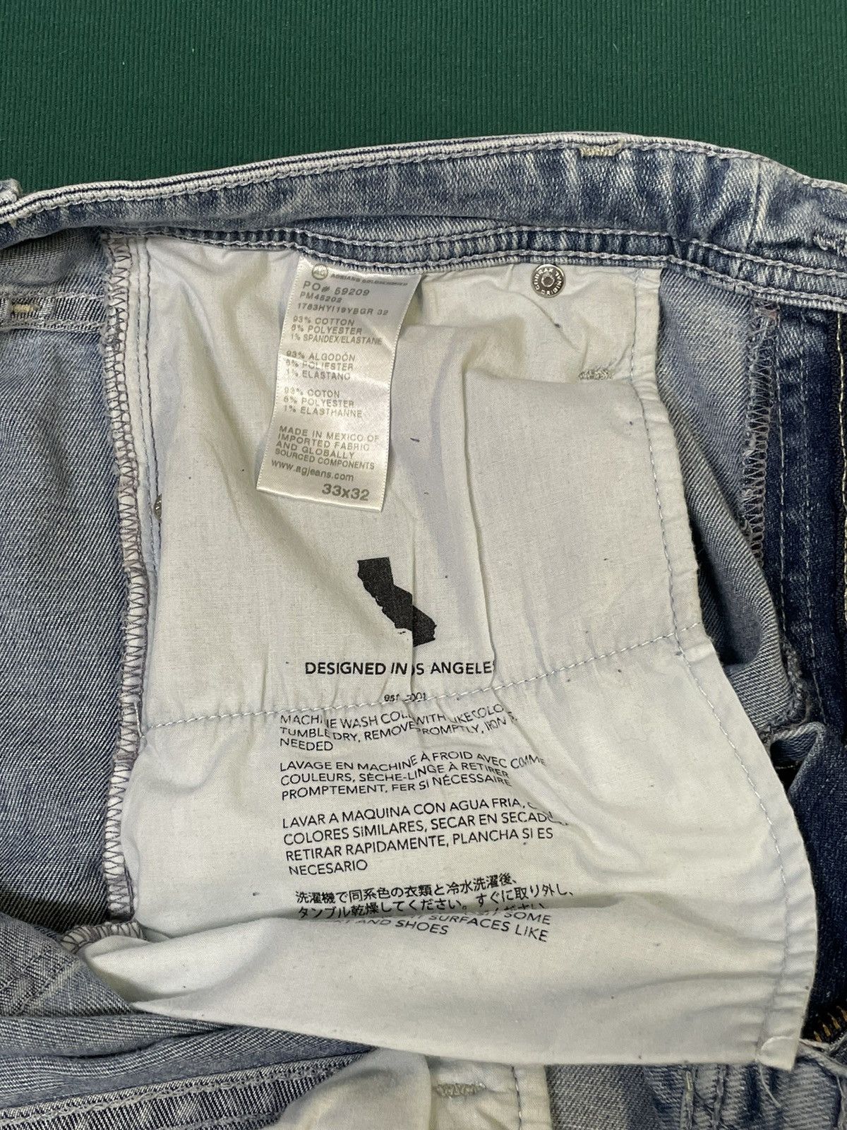 AG Adriano Goldschmied AG Jeans Tellis Modern Slim AG-Ed Denim Light Wash 33x32 Size US 33 - 6 Thumbnail