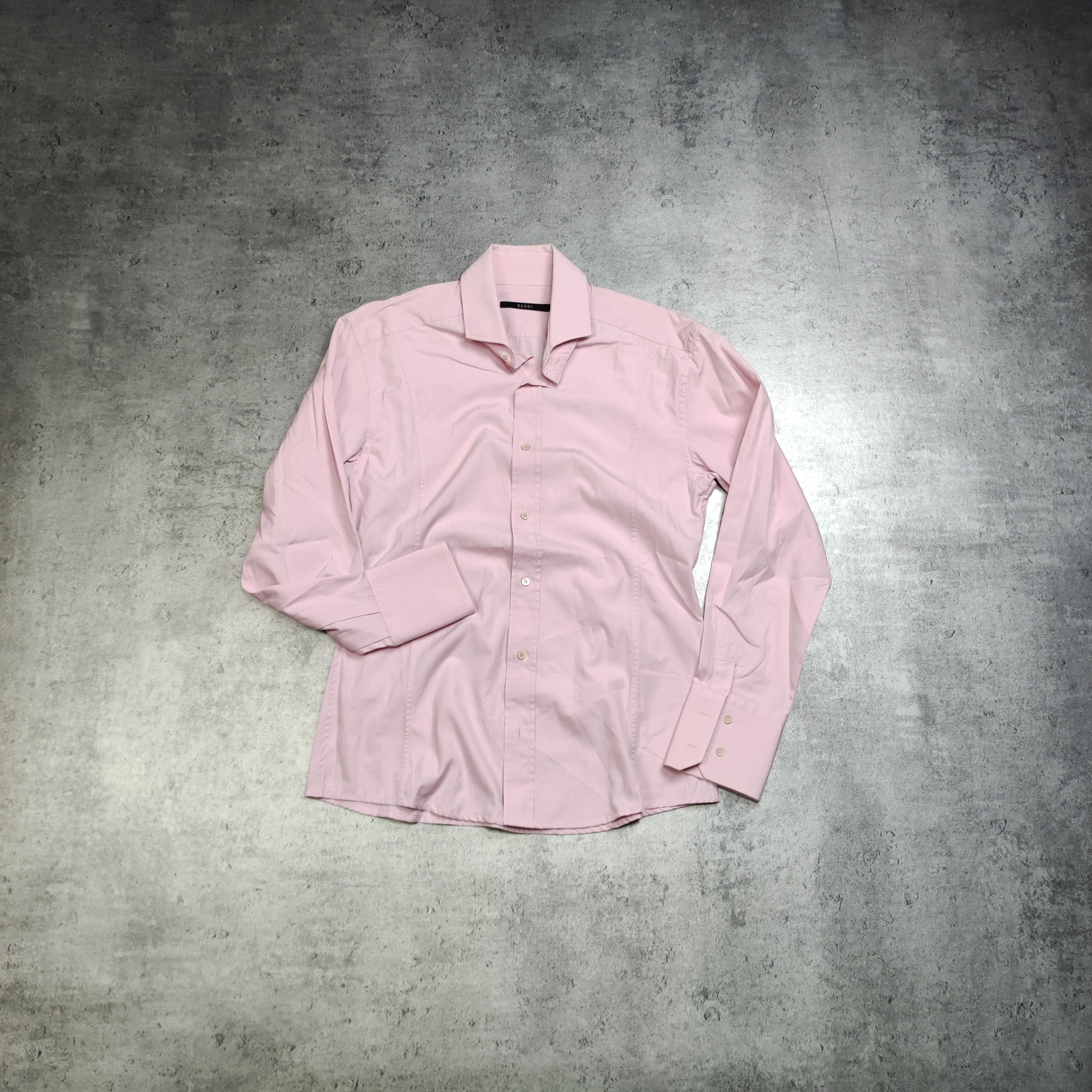 Gucci × Tom Ford RARE Gucci x Tom Ford Classic Slim Fit Light Pink Shirt Size US S / EU 44-46 / 1 - 1 Thumbnail