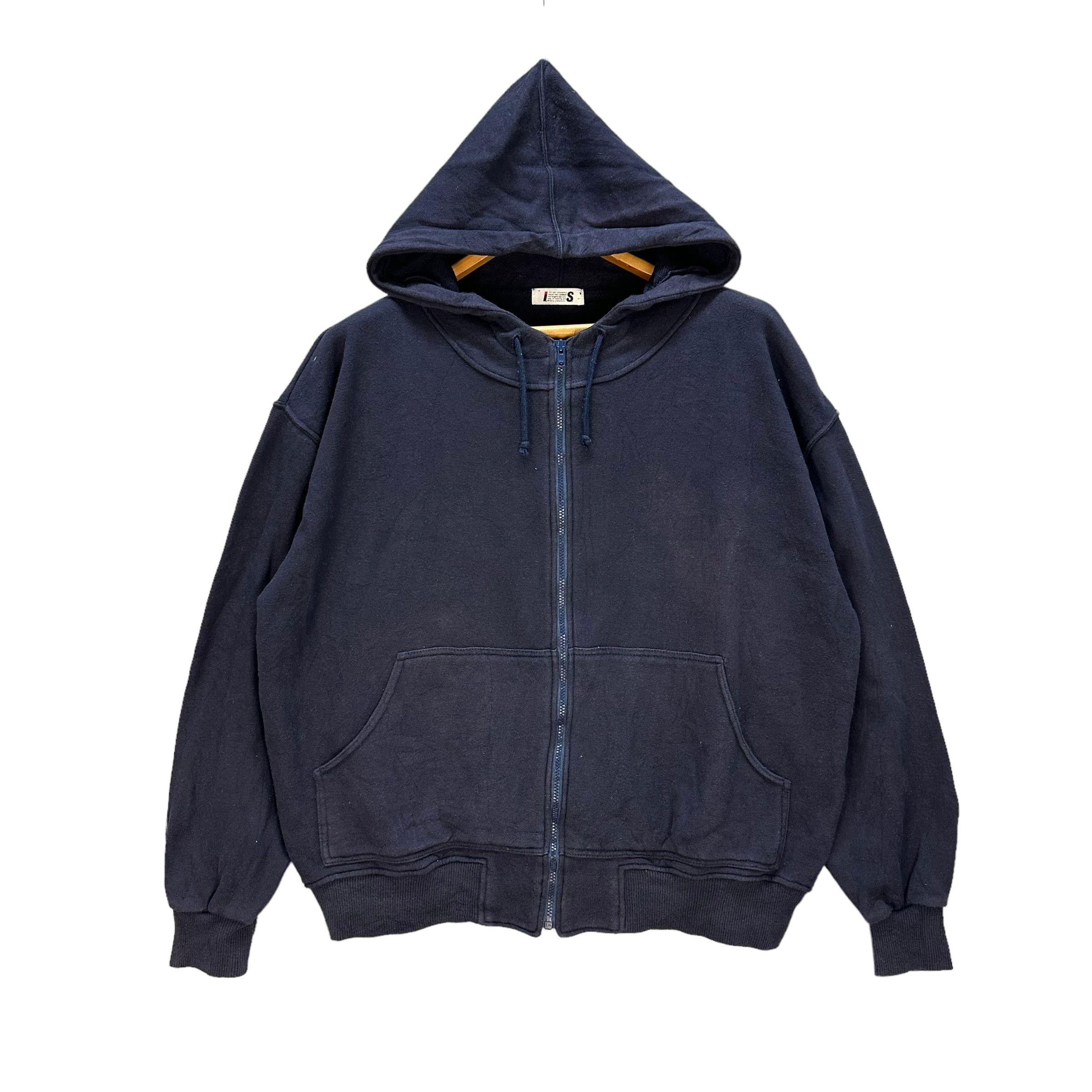 Issey Miyake 90's IS ICONIC CARE LABEL BIG LOGO ZIPPER HOODIES #9090-56 Size US M / EU 48-50 / 2 - 3 Thumbnail