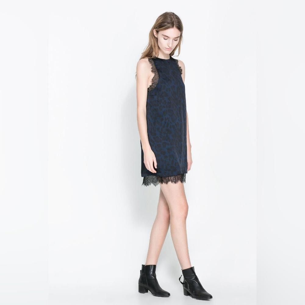 Zara Size M Zara W & B collection cocktail dress (animal print) Size M / US 6-8 / IT 42-44 - 1 Thumbnail