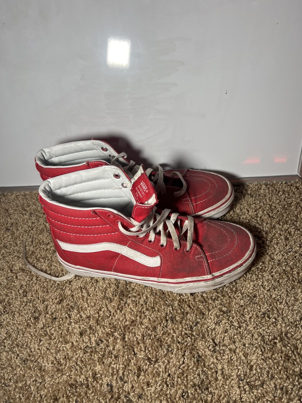 Vans Red hightop vans Size US 9 / EU 42 - 3 Thumbnail
