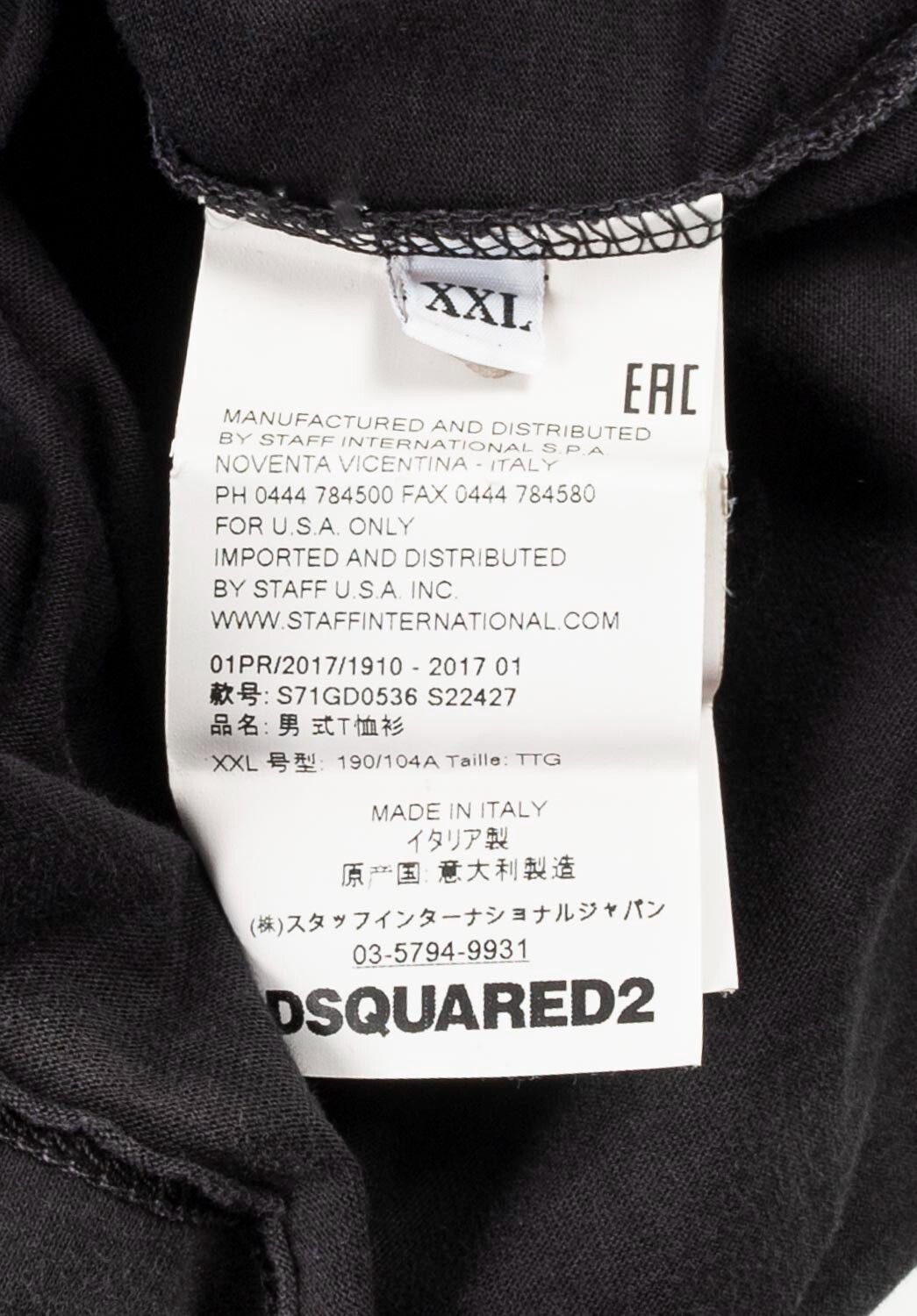 Dsquared2 Dsquared2 T shirt Men T Shirt Size XXL Size US XL / EU 56 / 4 - 6 Thumbnail