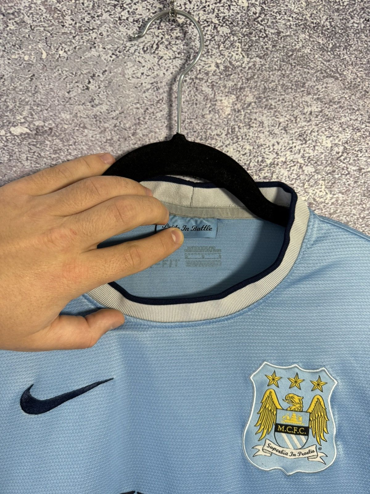 Nike × Vintage KUN AGUERO Vintage Manchester City 2013/14 Nike Jersey Size US S / EU 44-46 / 1 - 14 Thumbnail