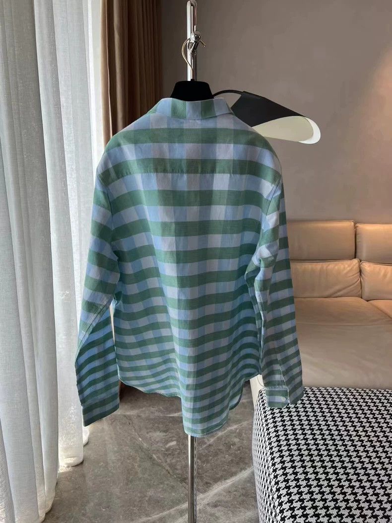 Loewe LOEWE Blue and green plaid shirt Size XS / US 0-2 / IT 36-38 - 5 Thumbnail