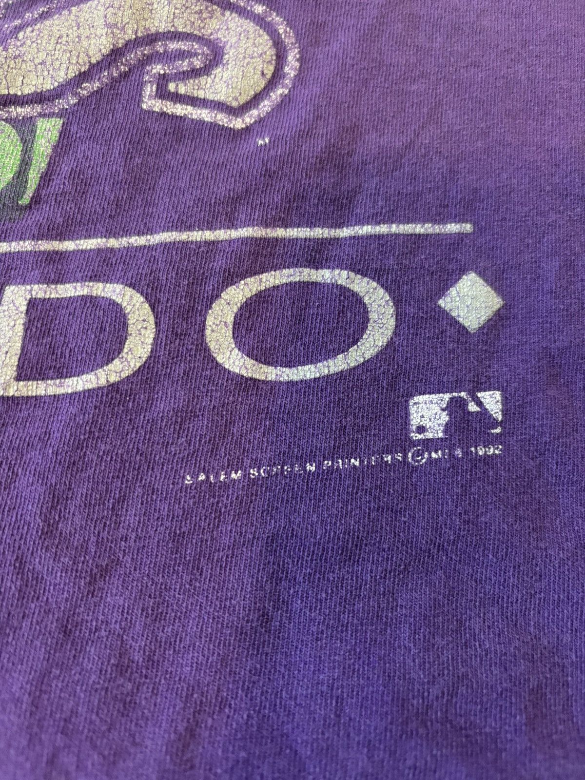 Salem Sportswear Vintage 90s Rockies Tee Size US L / EU 52-54 / 3 - 3 Thumbnail