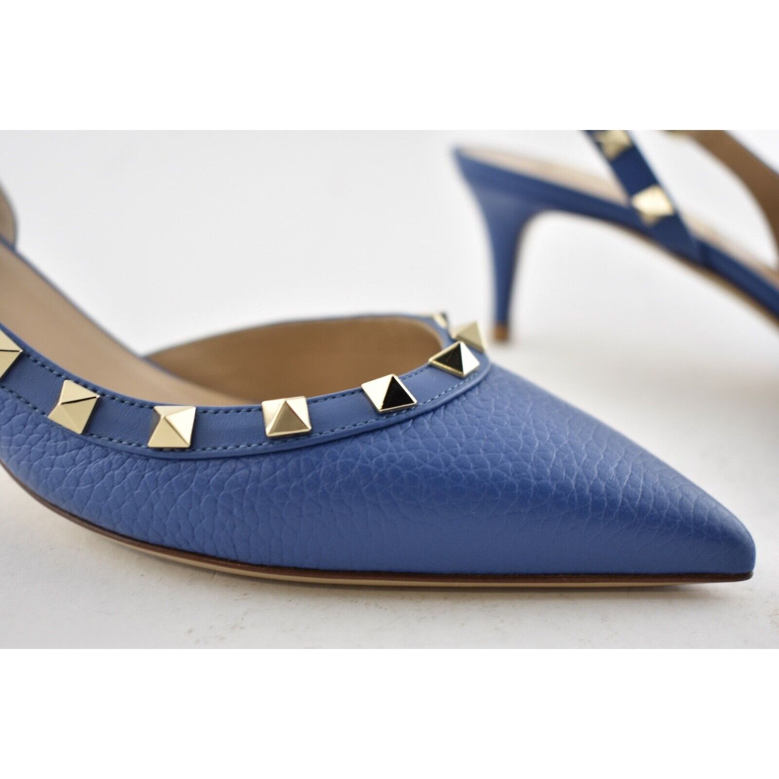 Valentino Rockstud 50 Stud Slingback Strap Sandal Kitten Heel Pump 38 Size US 8 / IT 38 - 5 Thumbnail