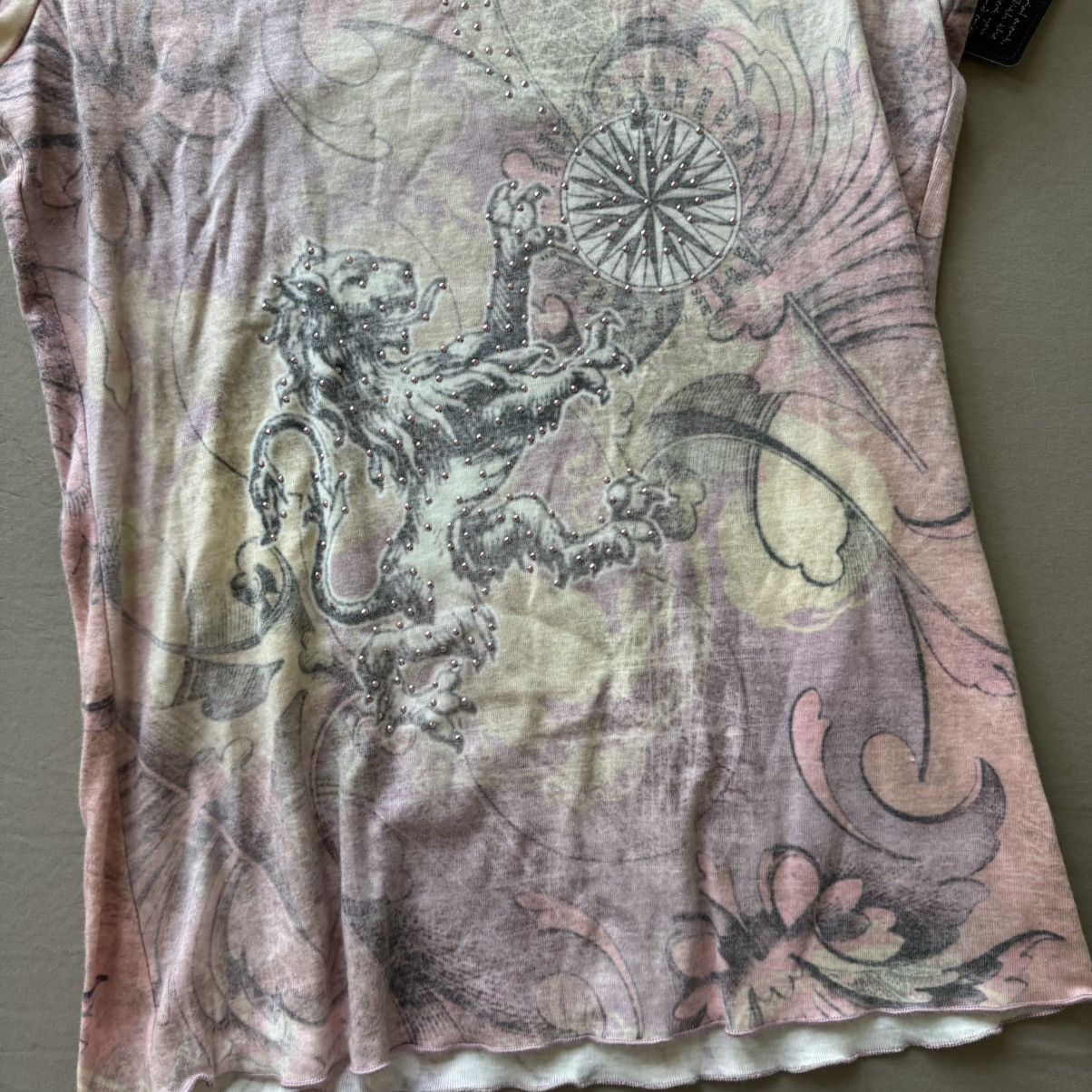 Energie Y2K Early 2000s Energe Bedazzled Tee Size L / US 10 / IT 46 - 4 Thumbnail