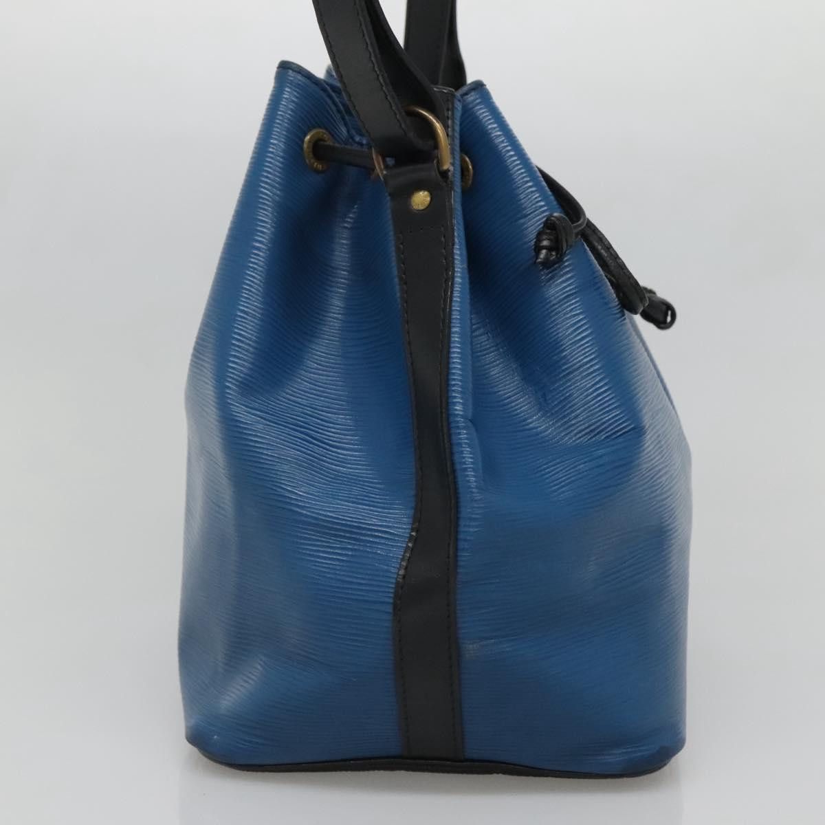 Louis Vuitton LOUIS VUITTON Epi Petit Noe Shoulder Bag Bicolor Black Blue Size ONE SIZE - 3 Thumbnail