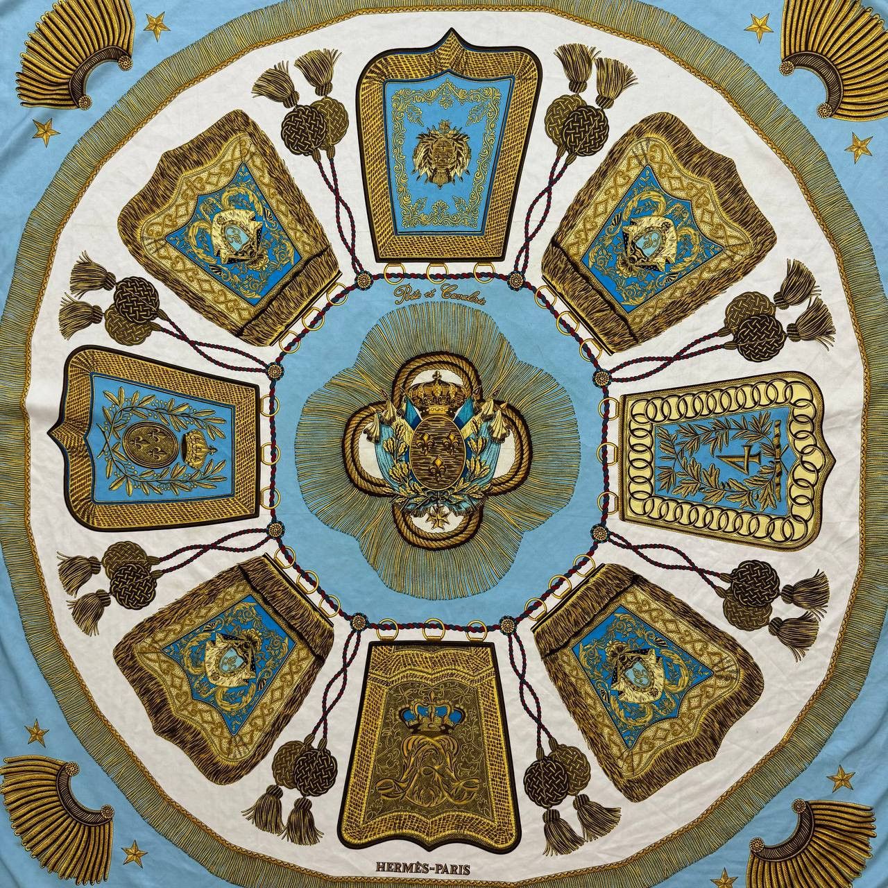 Hermes Hermes “Poste et Cavalerie” by J. Metz Silk Scarf Size ONE SIZE - 2 Thumbnail