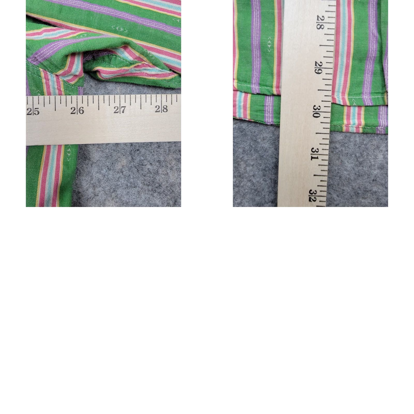 Polo Ralph Lauren Polo Ralph Lauren Shirt Mens 2XL Vintage Green Stripe Aztec Western Long Sleeve Button-Up Collared Knit Cotton Casual Mens Size US XXL / EU 58 / 5 - 8 Thumbnail