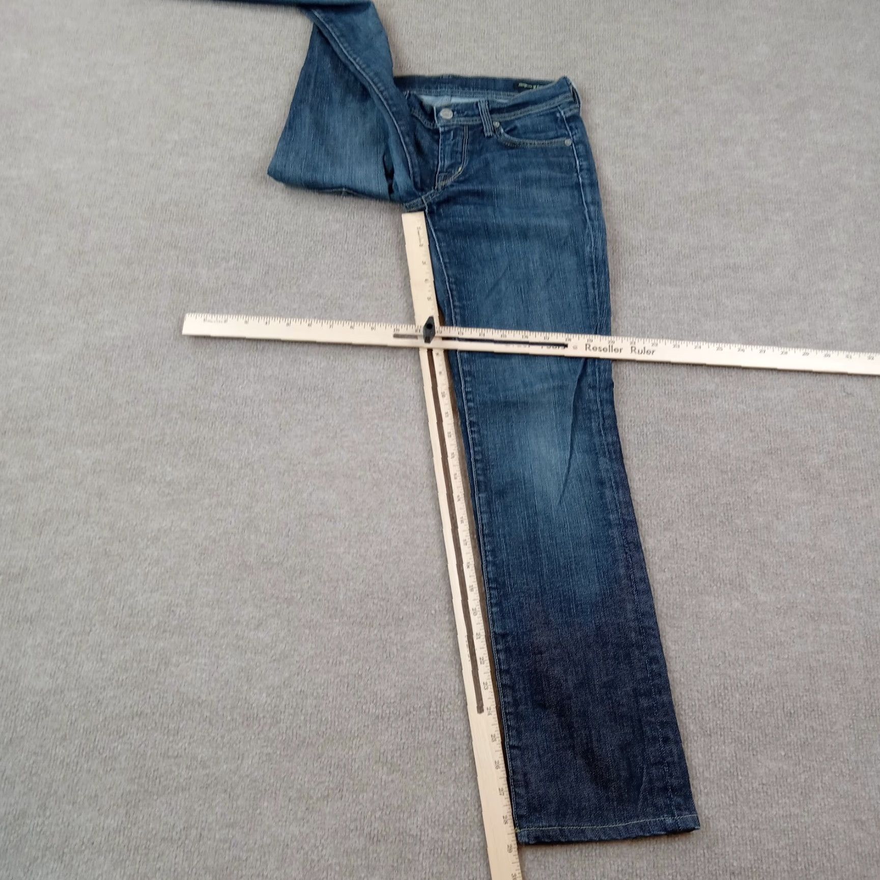 Citizens Of Humanity Citizens of Humanity Womens Jeans 26 Blue Ava Low Waist Straight Extra Large XL Size 26" / US 2 / IT 38 - 2 Thumbnail