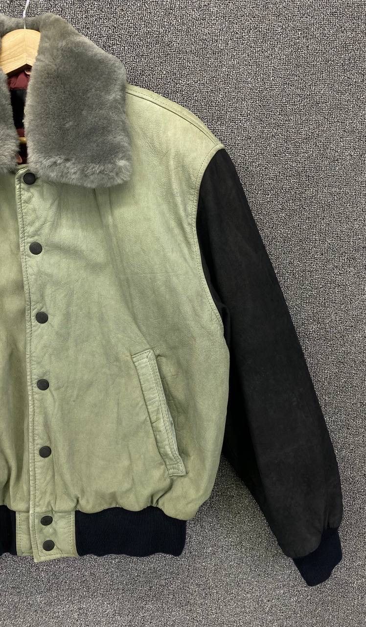 Japanese Brand Vintage Mr Junko Jeans Varsity Leather Jacket Size US M / EU 48-50 / 2 - 8 Thumbnail