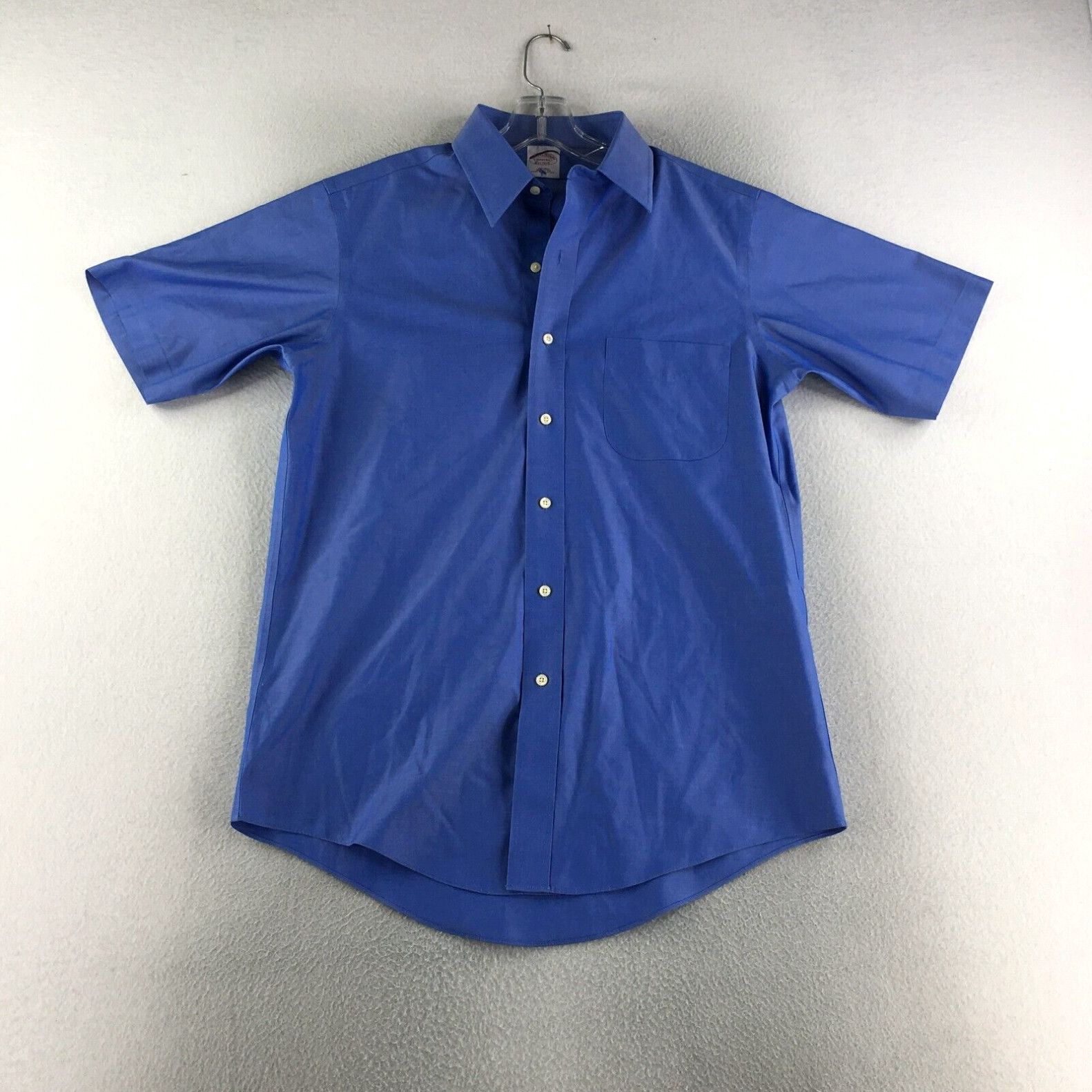 Brooks Brothers Brooks Brothers Shirt Mens 16-8 Makers Short Sleeve Button  Down Solid Casual | Grailed