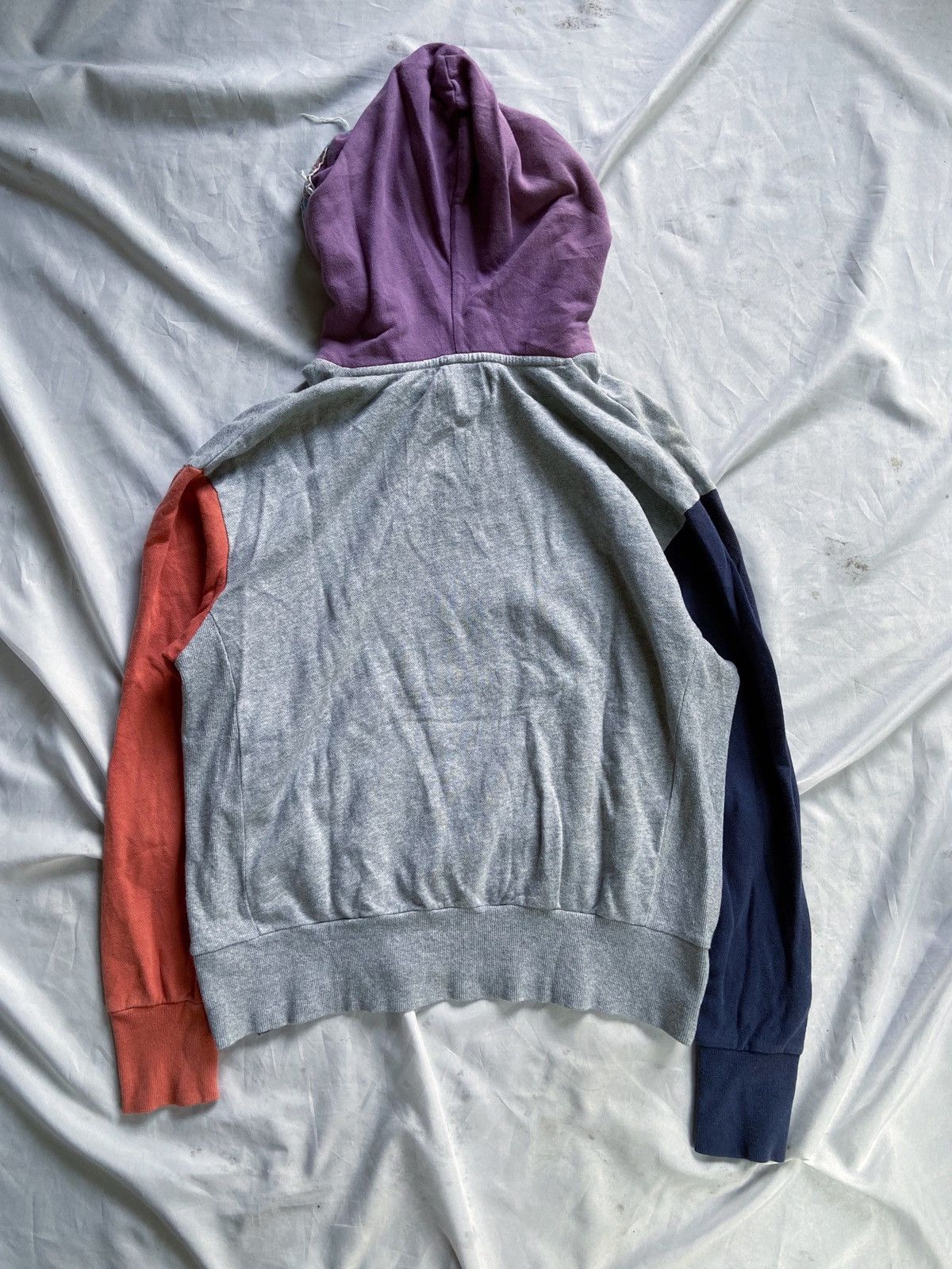 Japanese Brand THRIFT STANDARD OLDAND FUNNY STYLING COLOUR BLOCK HOODIE Size US M / EU 48-50 / 2 - 12 Thumbnail