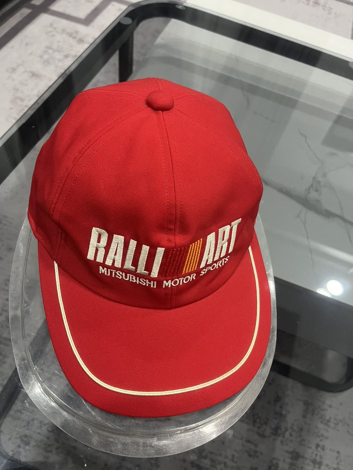 Vintage VINTAGE RALLIART MITSUBISHI RACING MOTORSPORT HAT Size ONE SIZE - 11 Thumbnail