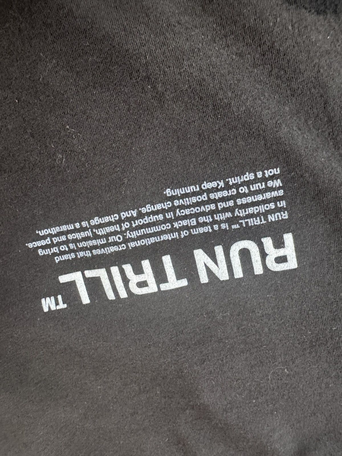 Other RUN TRILL - “ANTI RACISM RUNNING CLUB” Size US XL / EU 56 / 4 - 8 Thumbnail
