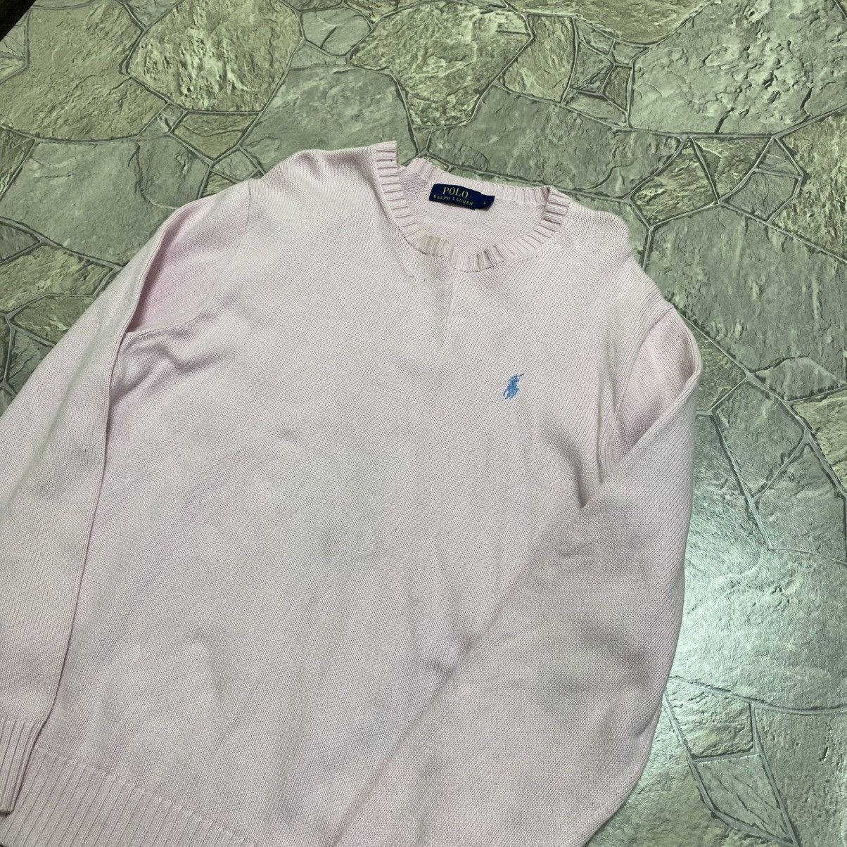 Polo Ralph Lauren Vintage Polo Ralph Lauren Sweater Knit Jumper Pink Size L Size US L / EU 52-54 / 3 - 2 Thumbnail
