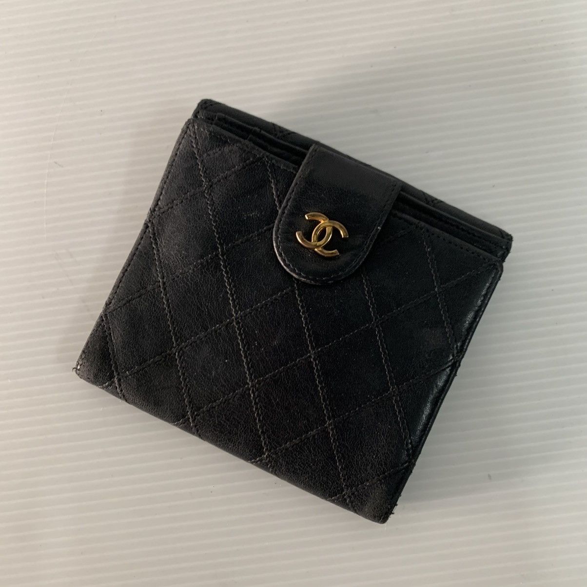 Chanel Chanel Vintage Black Short Wallet Size ONE SIZE - 4 Thumbnail