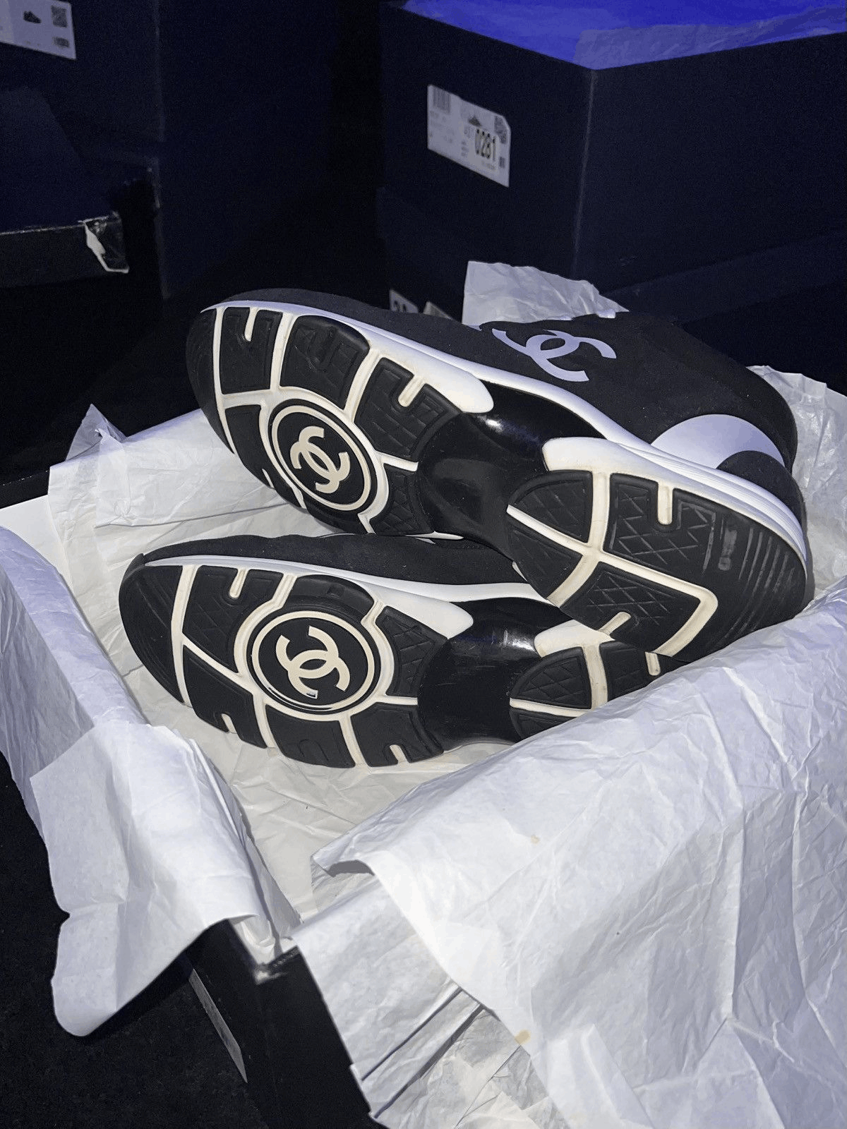Chanel Chanel CC Trainer “BlackWhite” Size US 11 / EU 44 - 11 Thumbnail