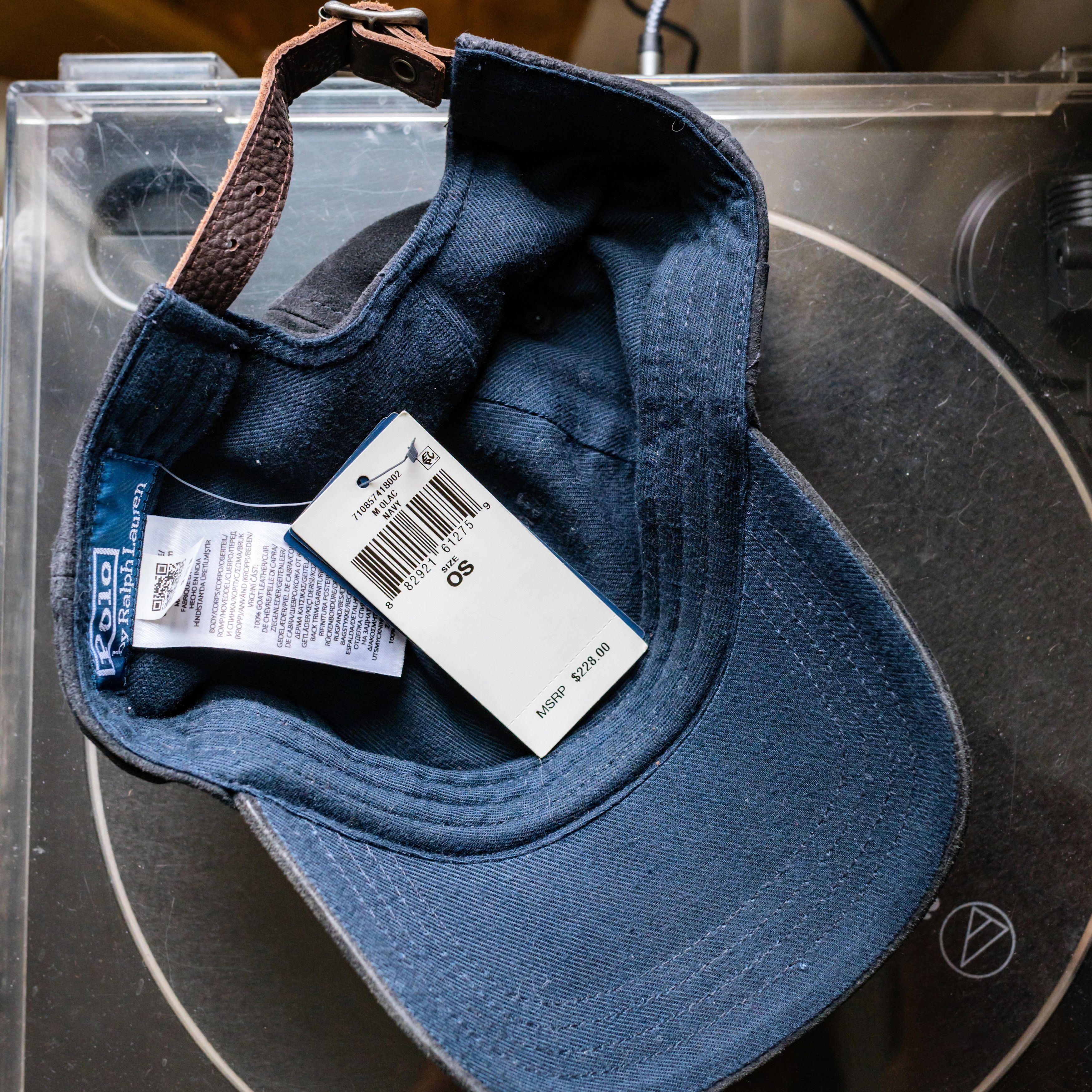 Polo Ralph Lauren Goat Suede Ball Cap - Navy Size ONE SIZE - 5 Thumbnail