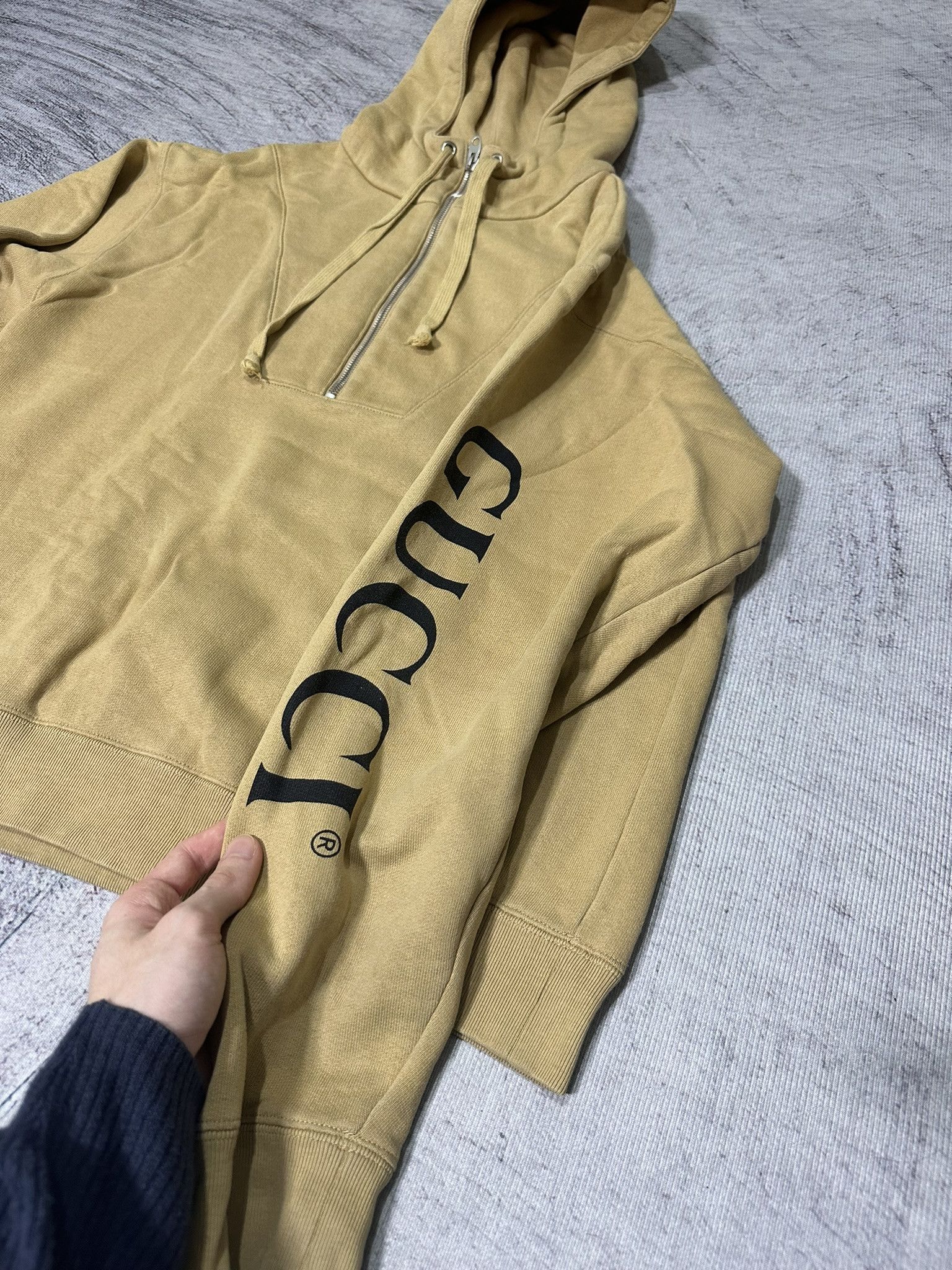 Gucci Gucci Sweatshirt Half Zip Belt Popover Logo Sleeve Hoodie Size US S / EU 44-46 / 1 - 6 Thumbnail