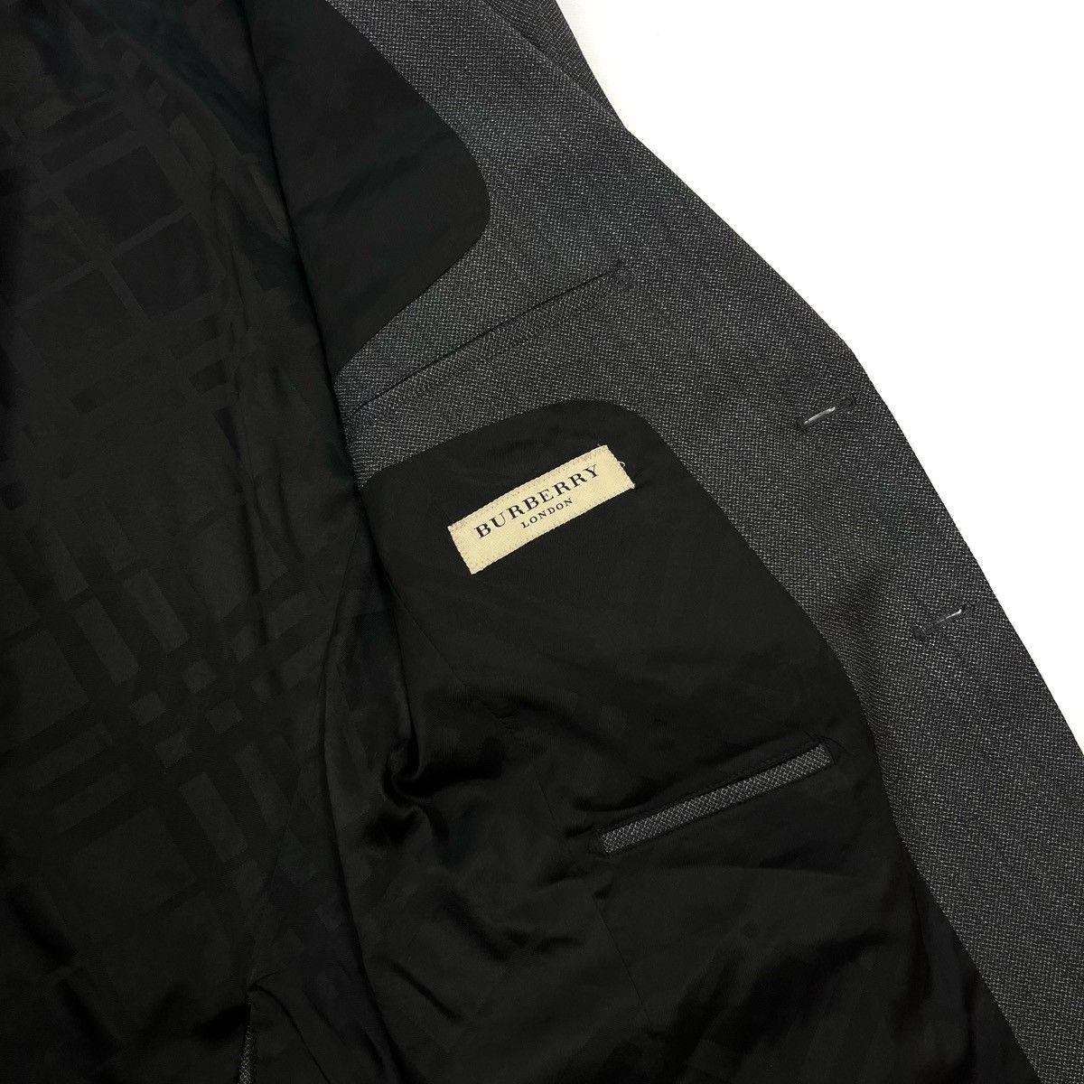 Burberry Burberry London Millbank Travel Suit Grey Wool Italy 50R Size 50R - 8 Thumbnail