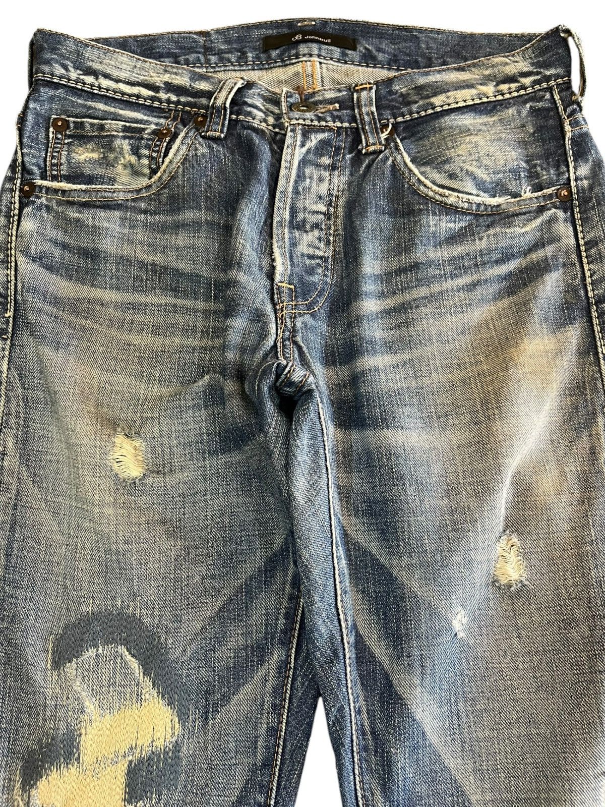 Johnbull × KOJIMA GENES × Kaihara Denim Vintage JohnBull Selvedge Reconstructed Denim Size US 30 / EU 46 - 2 Thumbnail