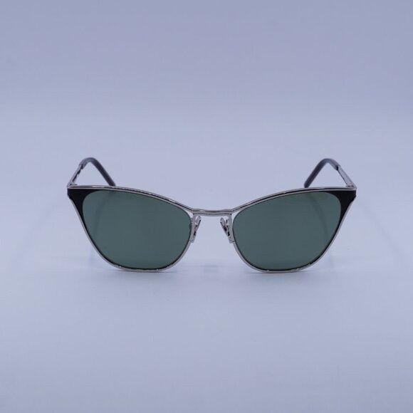 Saint Laurent Paris Saint Laurent SL409 003 Sunglasses Silver/Black Cat Eye Size ONE SIZE - 5 Thumbnail