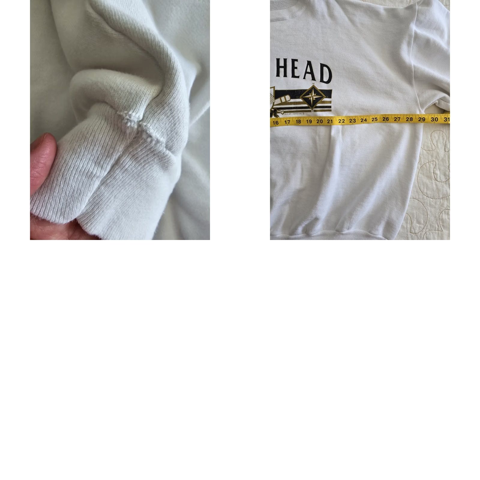 Vintage Unbranded Sweatshirt White Adult XL Beach Graphic Print Crew Neck Pullover Regular Fit Size US XL / EU 56 / 4 - 8 Thumbnail