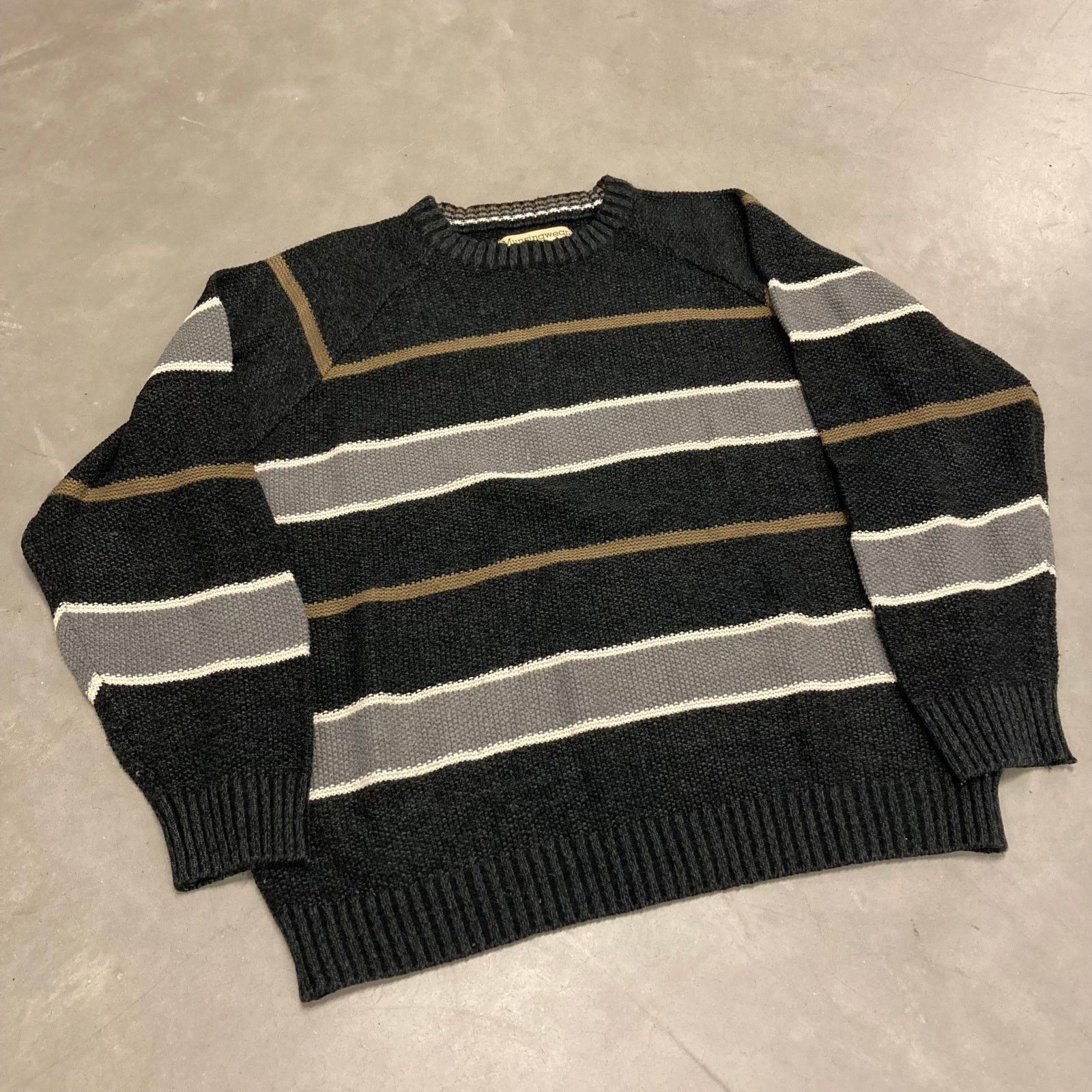 Vintage vintage striped sweater Size US M / EU 48-50 / 2 - 1 Thumbnail