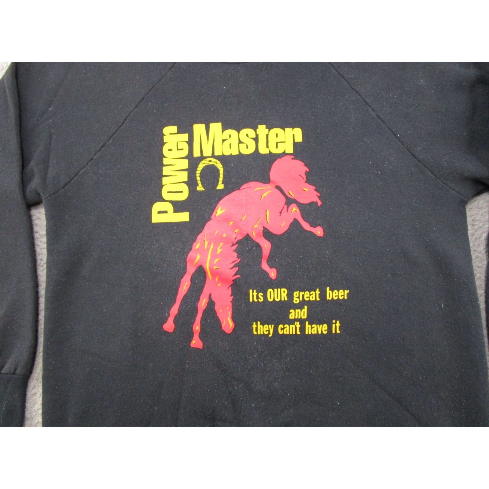 Fruit Of The Loom VINTAGE Colt 45 Malt Liquor Power Master Double Sided Sweatshirt Raglan Size L Black Nike? Size US L / EU 52-54 / 3 - 4 Thumbnail