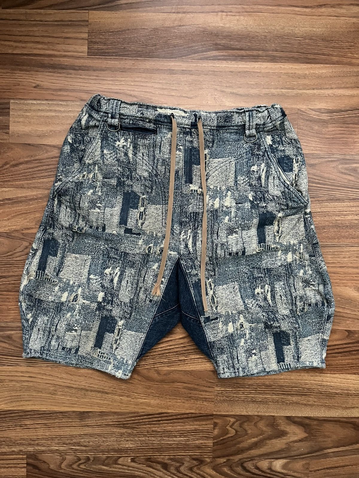 Blackmeans Blackmeans boro denim short pants “32” Size US 32 / EU 48 - 1 Thumbnail