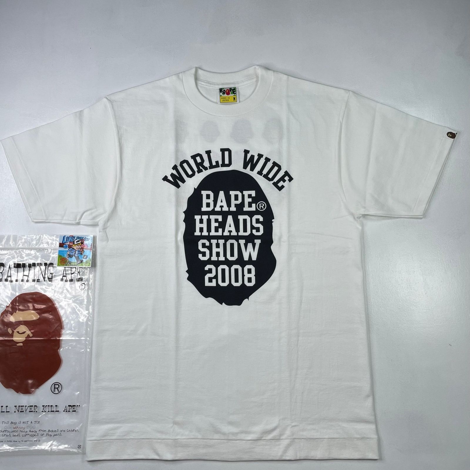 APE BAPE KAWS HEADS SHOW 2008 ファレル tシャツ - メルカリ