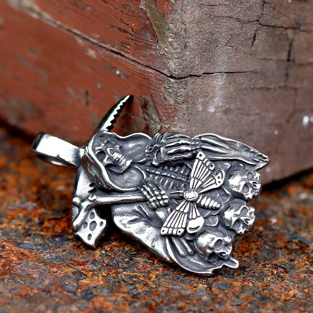 Other Butterfly and Death Pendant Accessories Necklace Gifts Size ONE SIZE - 5 Thumbnail