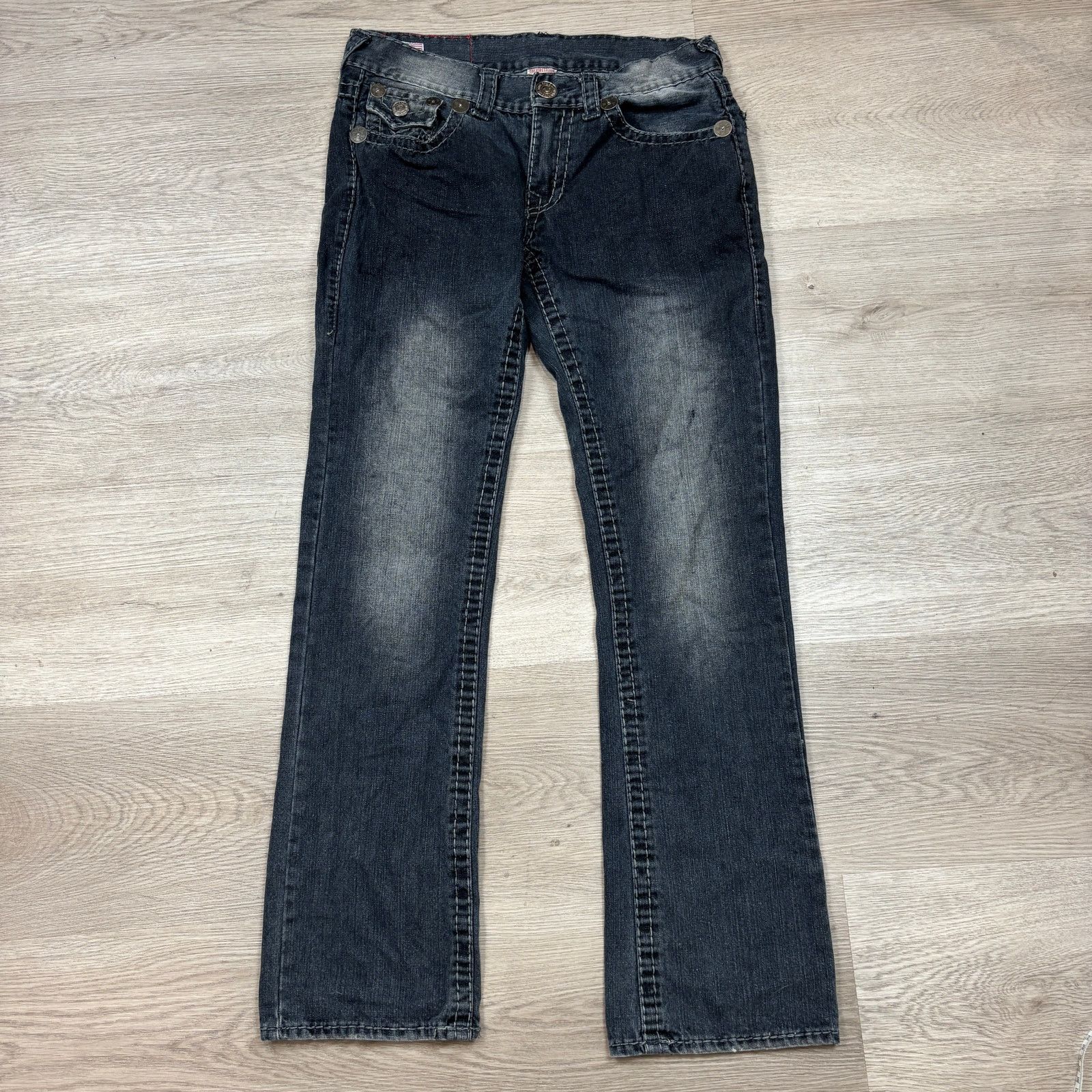 True Religion True Religion Ricky Super T Jeans Men's 32x33 Made in USA Size US 32 / EU 48 - 3 Thumbnail