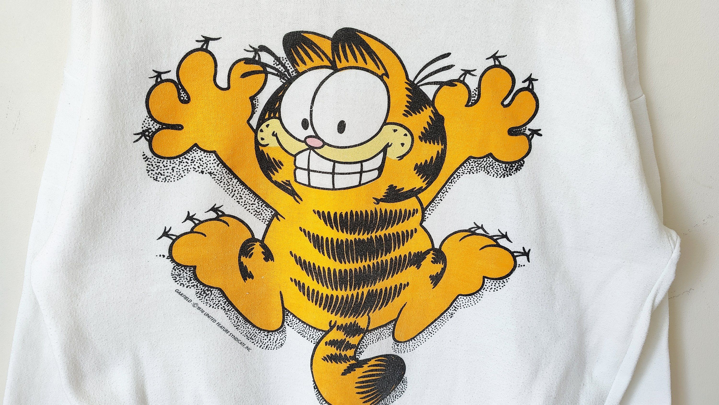 Vintage Garfield 1978 Vintage Scratch VTG Sweatshirt Size US M / EU 48-50 / 2 - 2 Thumbnail